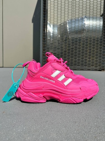 Кросівки Adidas x Balenciaga Triple S Pink 9244 фото