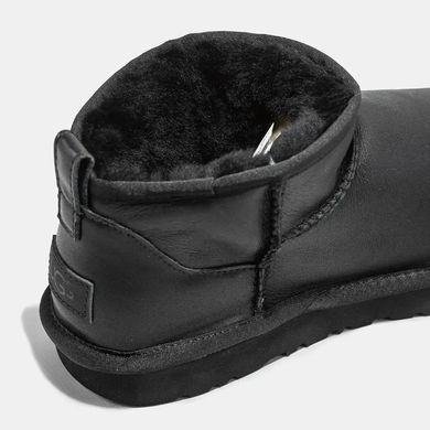 UGG Classic Ultra Mini Leather Black, розмір 36