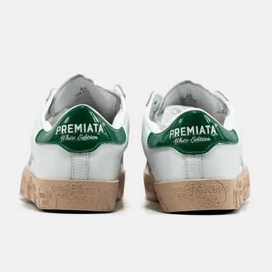 Premiata Steven White Green Gum
