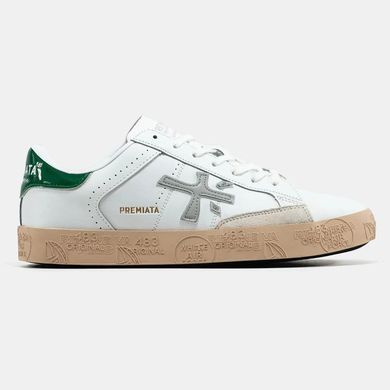 Premiata Steven White Green Gum