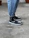 Nike Air Jordan Retro 1 High Black Grey Swoosh 1334 фото 2