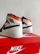 Баскетбольні кросівки Nike Air Jordan 1 Retro High White Black Orange 7353 фото 10