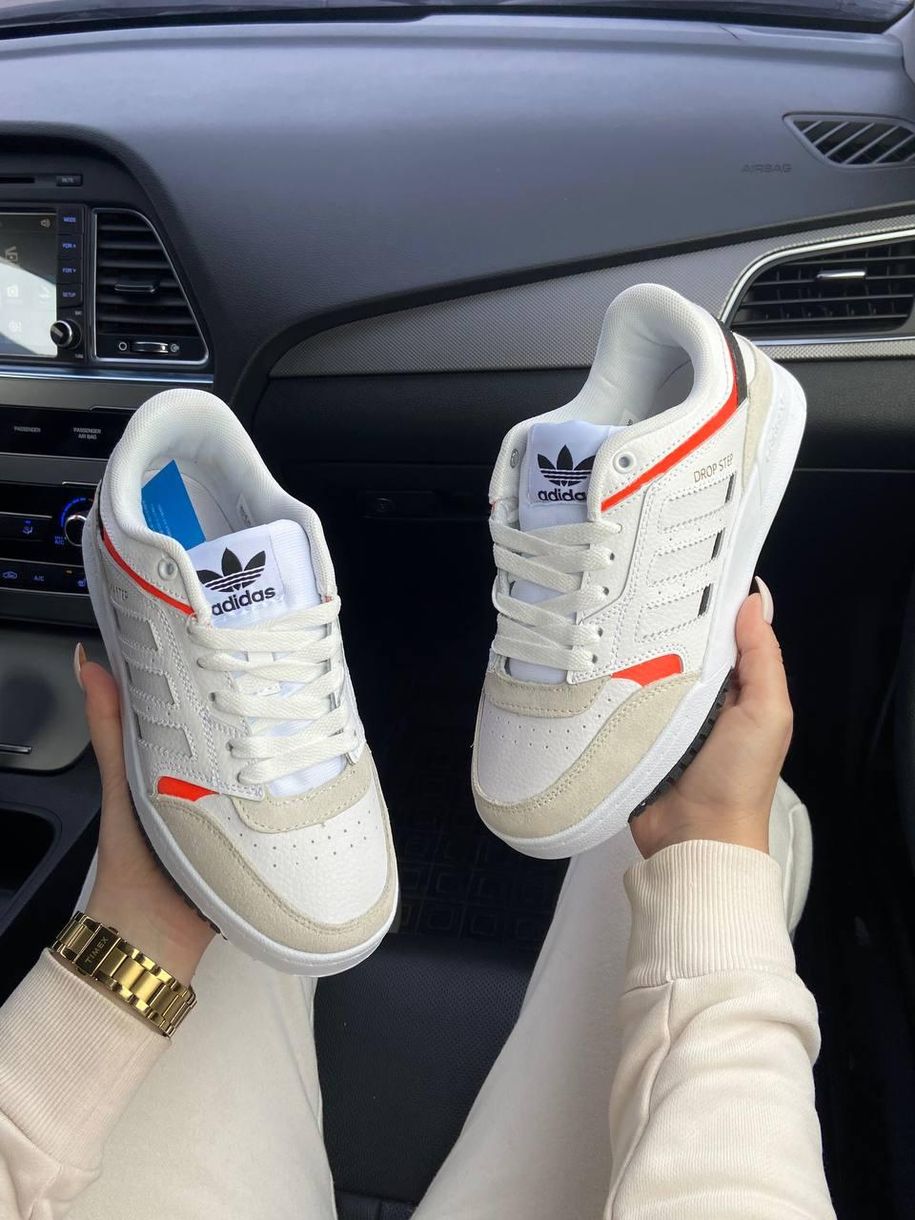 Кросівки Adidas Drop Step Low White Beige 6705 фото