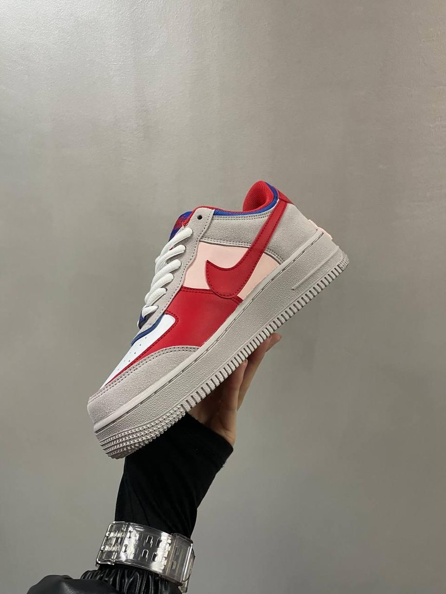 Кросівки Nike Air Force 1 SHADOW White Red Blue Pink 421 фото