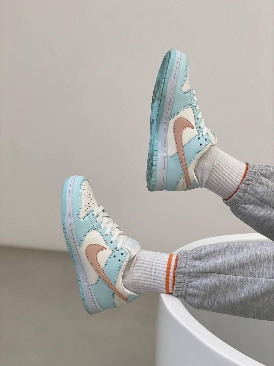 Кроссовки Nike SB Dunk Blue Pink 6211 фото