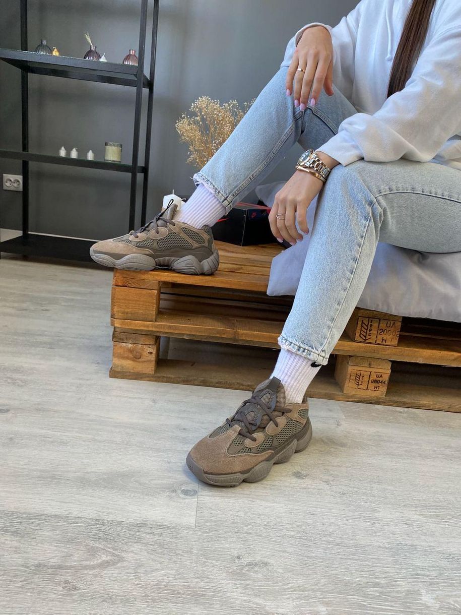 Кроссовки Adidas Yeezy Boost 500 Clay Brown 8771 фото