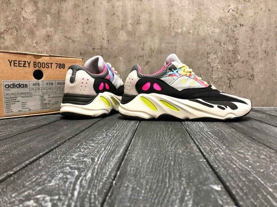 Кроссовки Adidas Yeezy Boost 700 V1 Wave Runner Pink Kaws 3139 фото