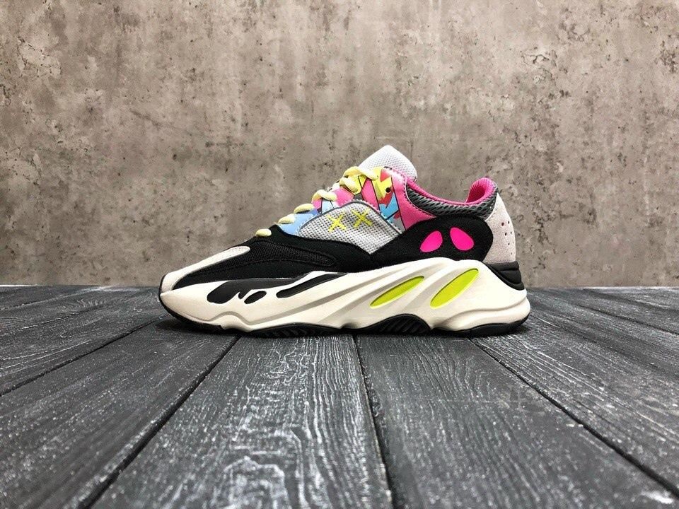 Кроссовки Adidas Yeezy Boost 700 V1 Wave Runner Pink Kaws 3139 фото