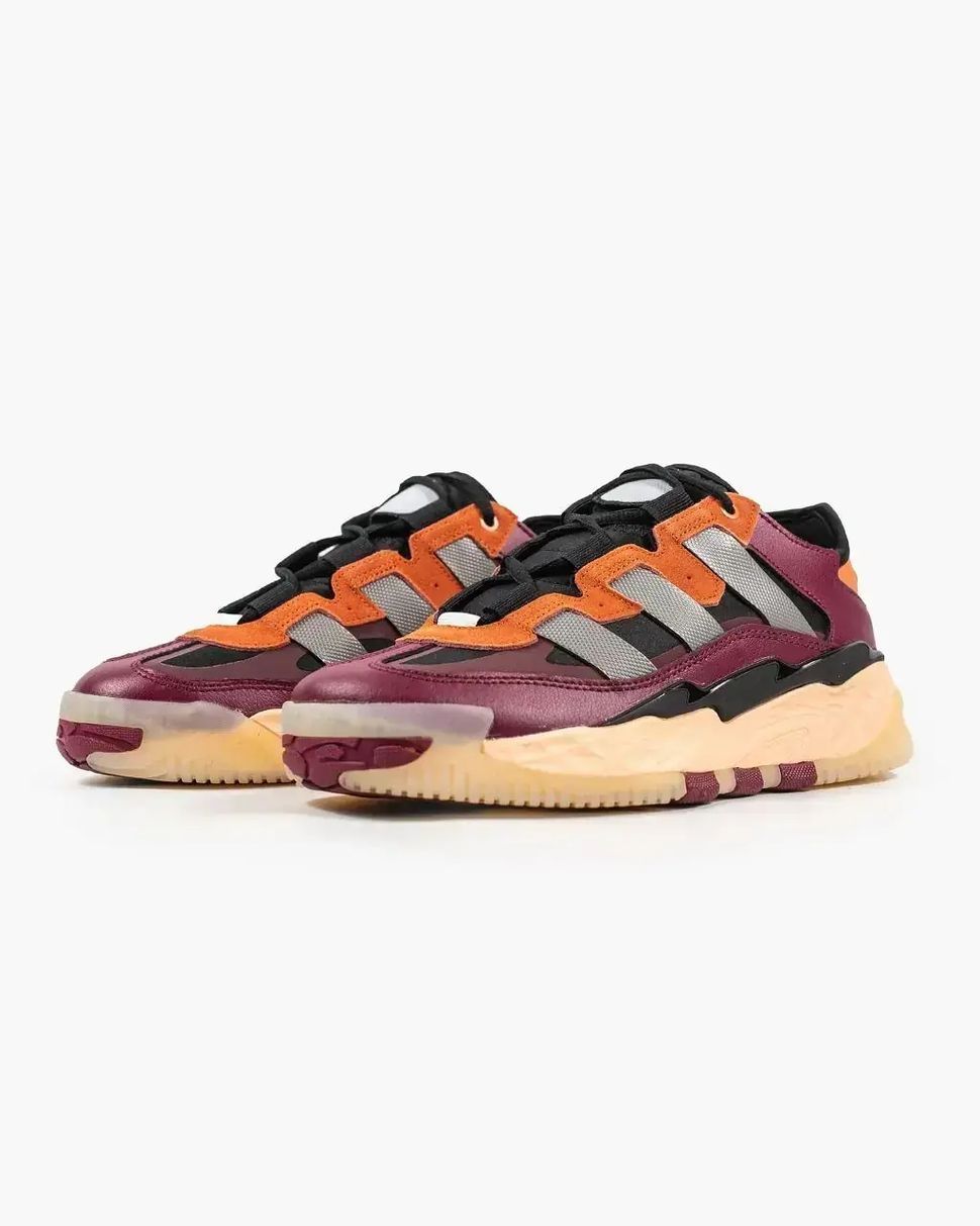 Adidas Niteball Burgundy Orange Grey