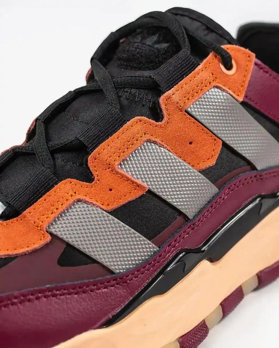Adidas Niteball Burgundy Orange Grey
