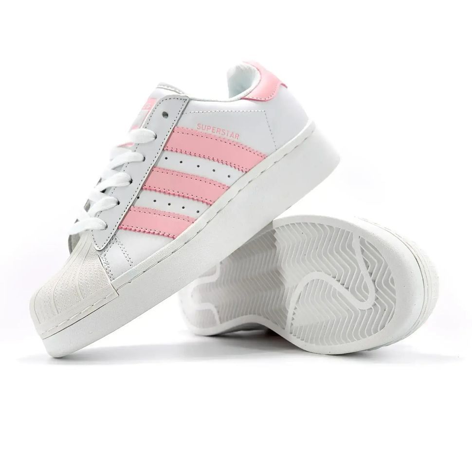 Adidas Superstar Platform White Pink