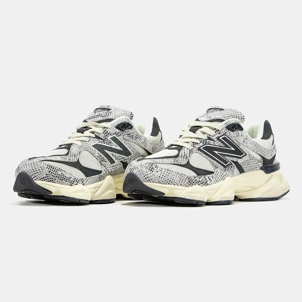New Balance 9060 Snakeskin Black Cream