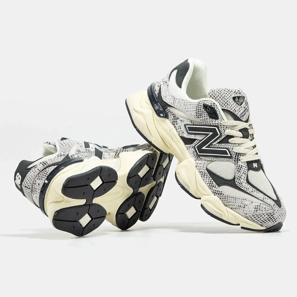 New Balance 9060 Snakeskin Black Cream