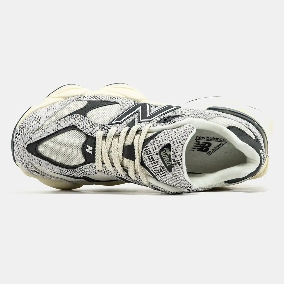 New Balance 9060 Snakeskin Black Cream