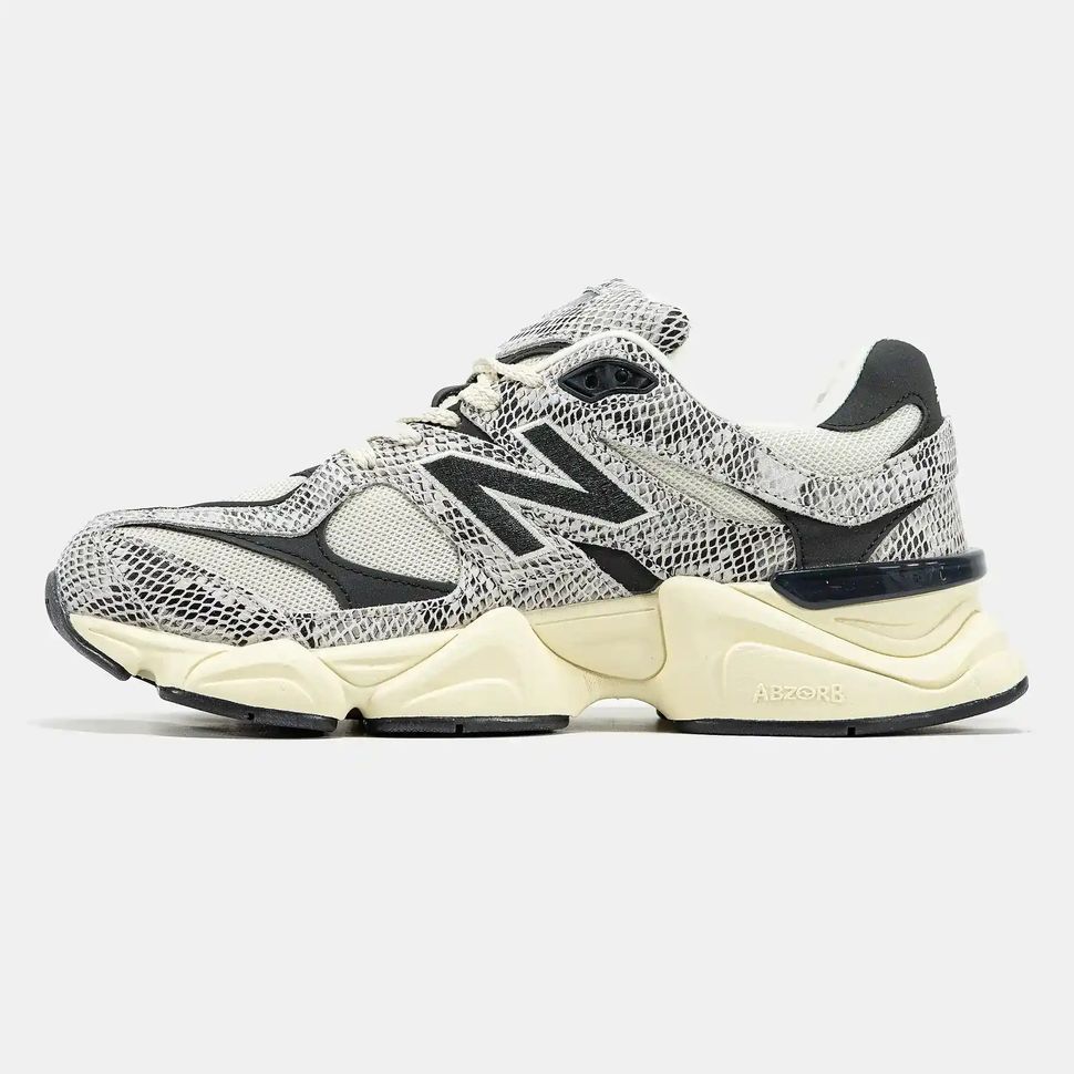 New Balance 9060 Snakeskin Black Cream