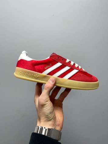 Кеды Adidas x Gucci Gazelle Red 5462 фото