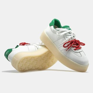 Miu Miu Platform Sneakers White Green Red, розмір 37