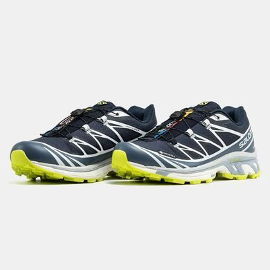 Salomon XT-6 Soft Ground Gore-Tex Navy White Yellow