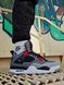 Баскетбольні кросівки Nike Air Jordan 4 Infrared Grey 672 фото 2