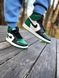 Nike Air Jordan 1 Retro High Black White Green 2065 фото 10