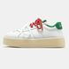 Miu Miu Platform Sneakers White Green Red, розмір 37