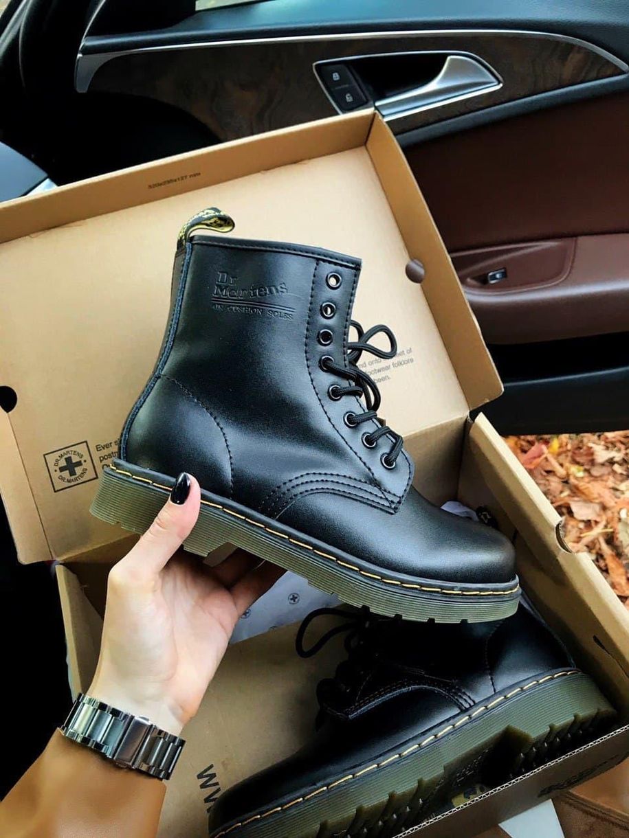 Зимние ботинки Dr. Martens Black 4 4185 фото