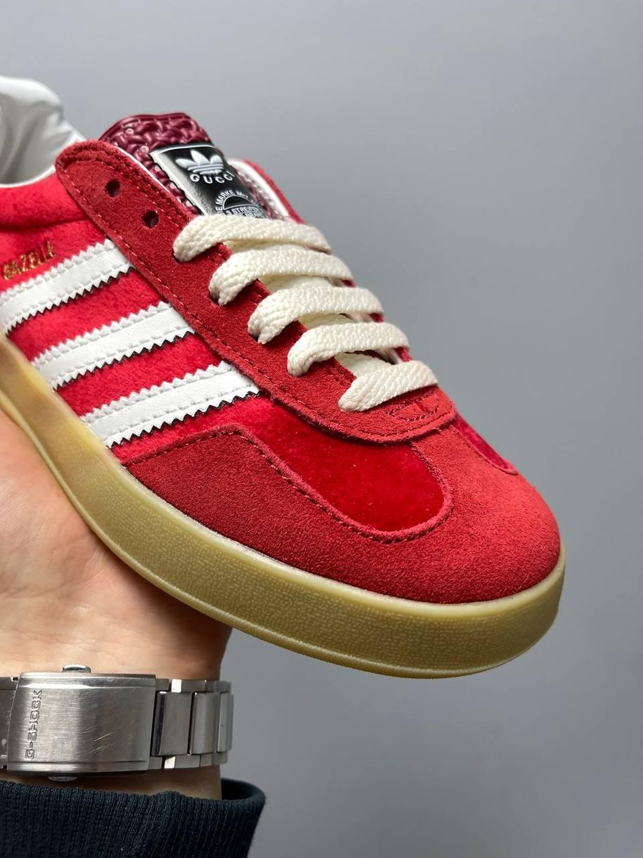 Кеди Adidas x Gucci Gazelle Red 5462 фото