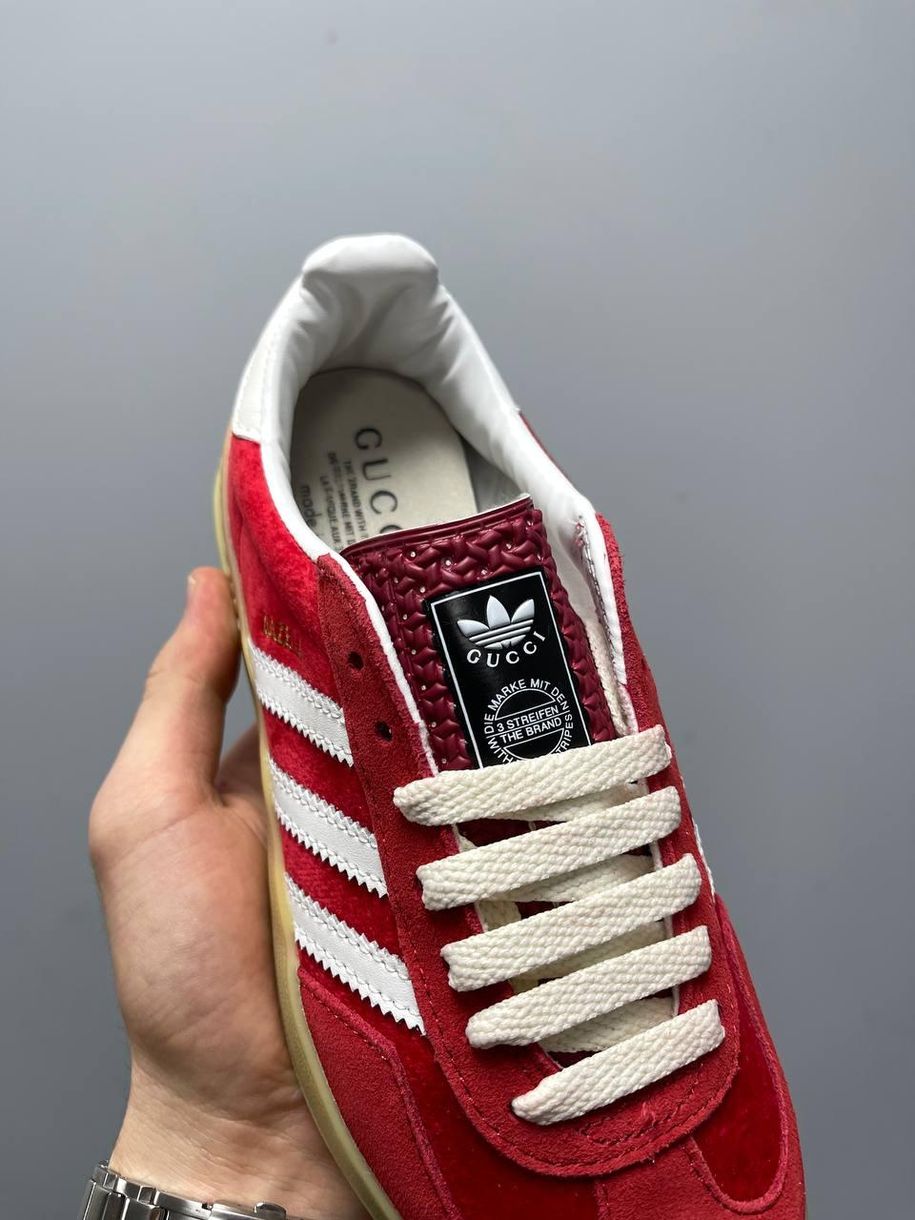 Кеди Adidas x Gucci Gazelle Red 5462 фото