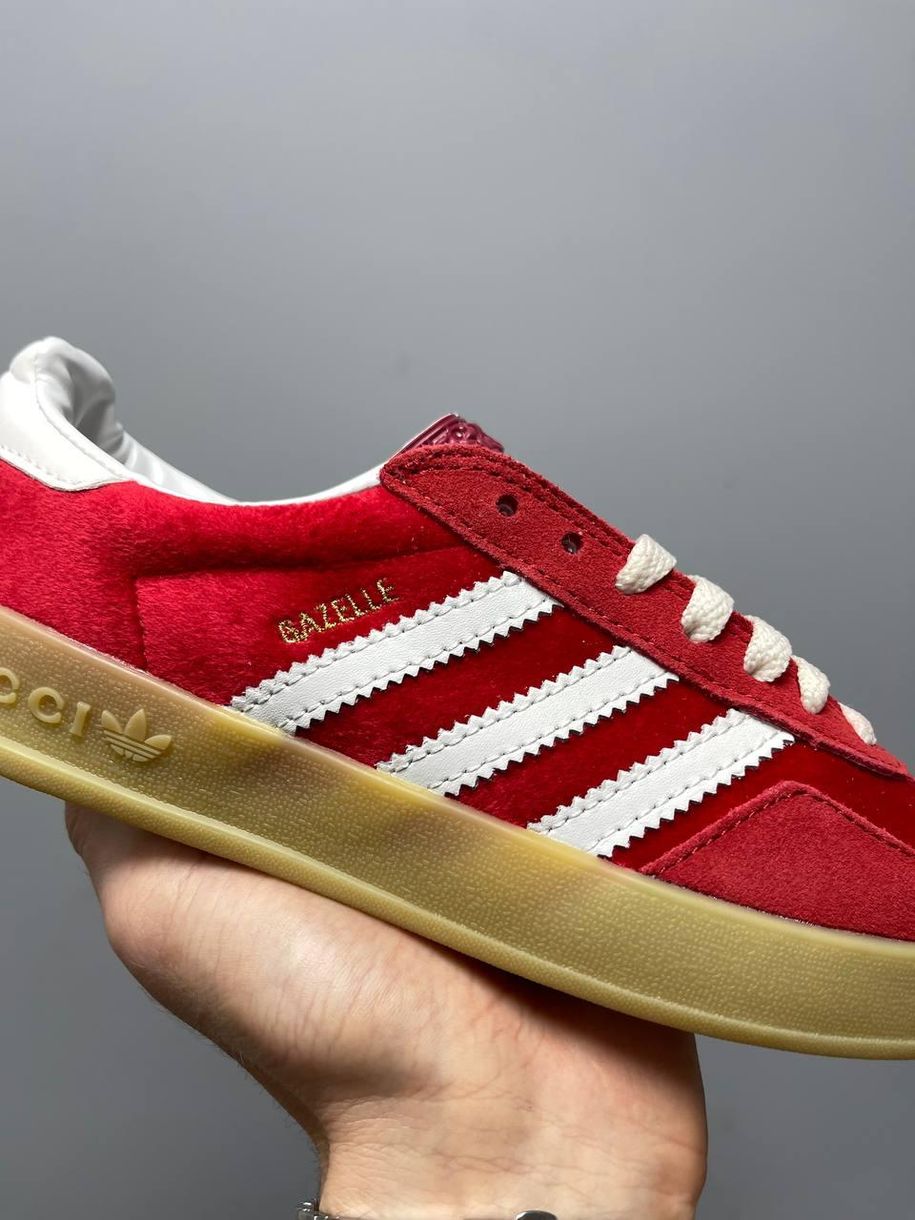 Кеди Adidas x Gucci Gazelle Red 5462 фото