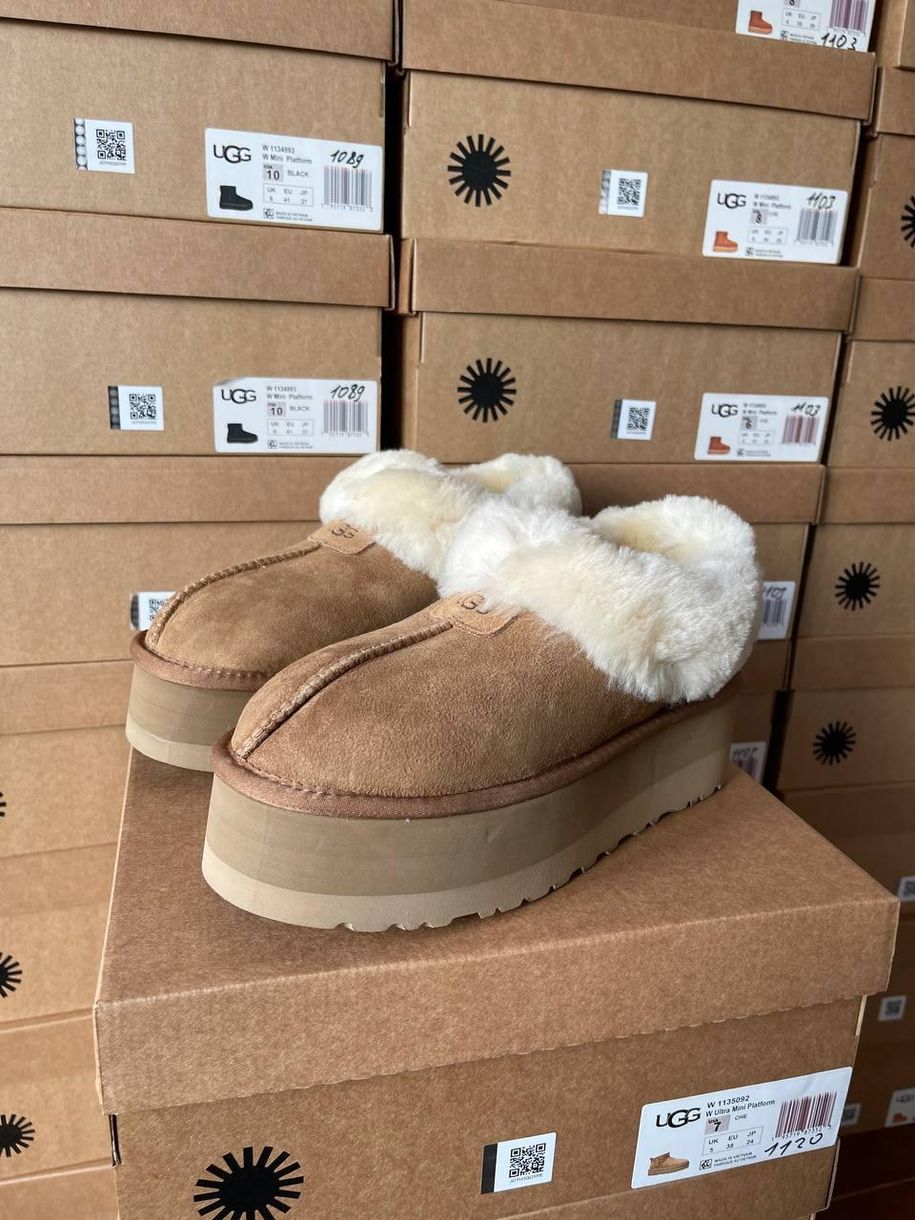 Зимові чоботи Ugg Coquette Platform Chestnut 9983 фото