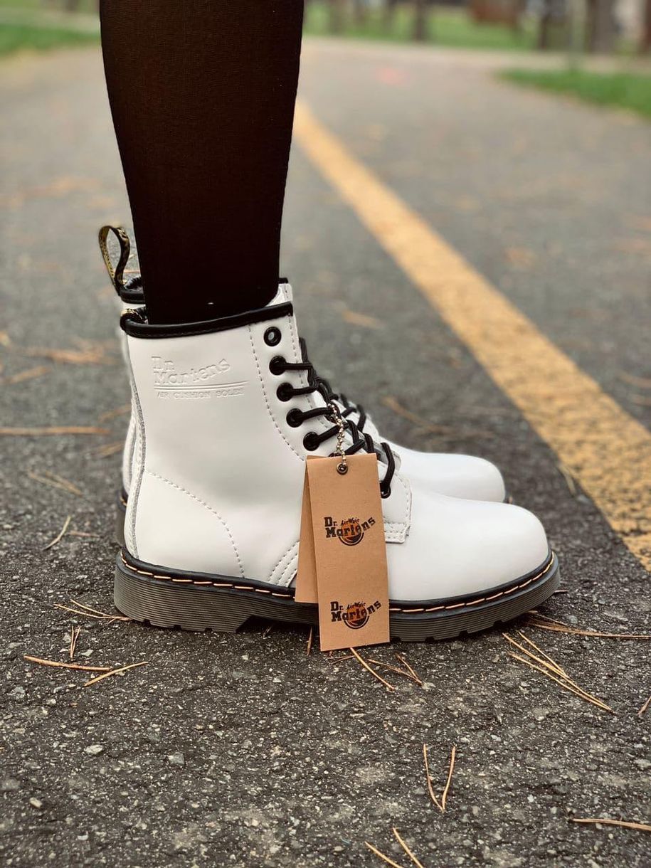 Зимние ботинки Dr. Martens White Brown 4202 фото