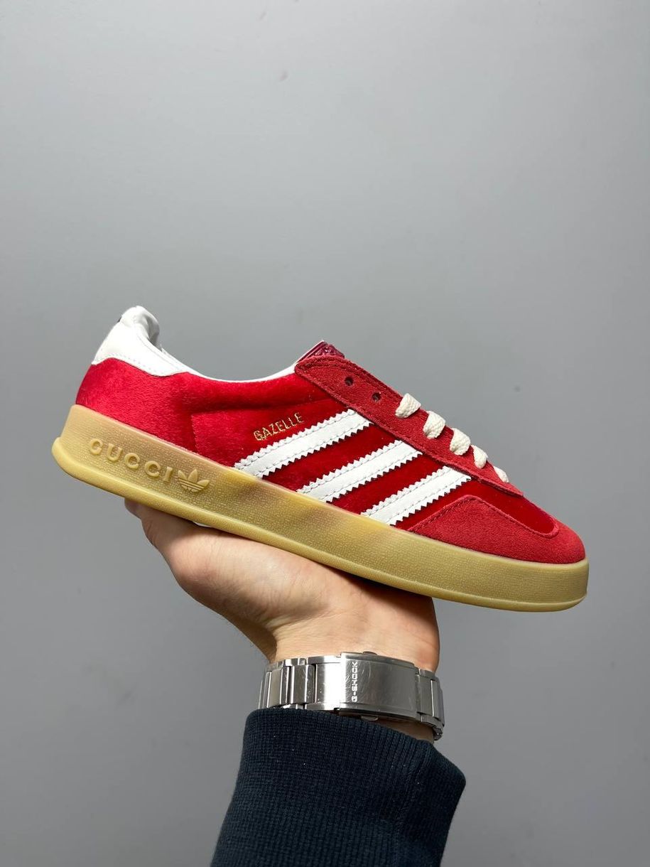 Кеди Adidas x Gucci Gazelle Red 5462 фото