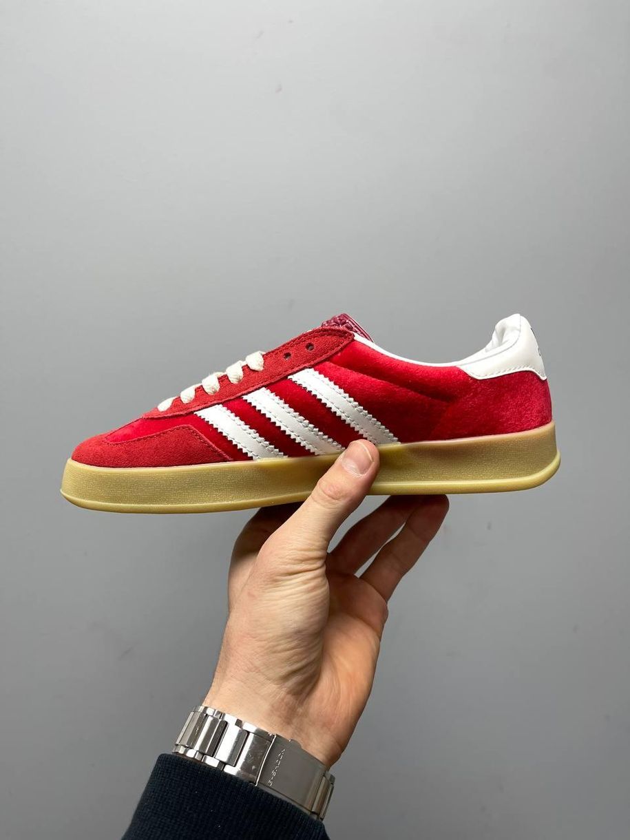 Кеди Adidas x Gucci Gazelle Red 5462 фото