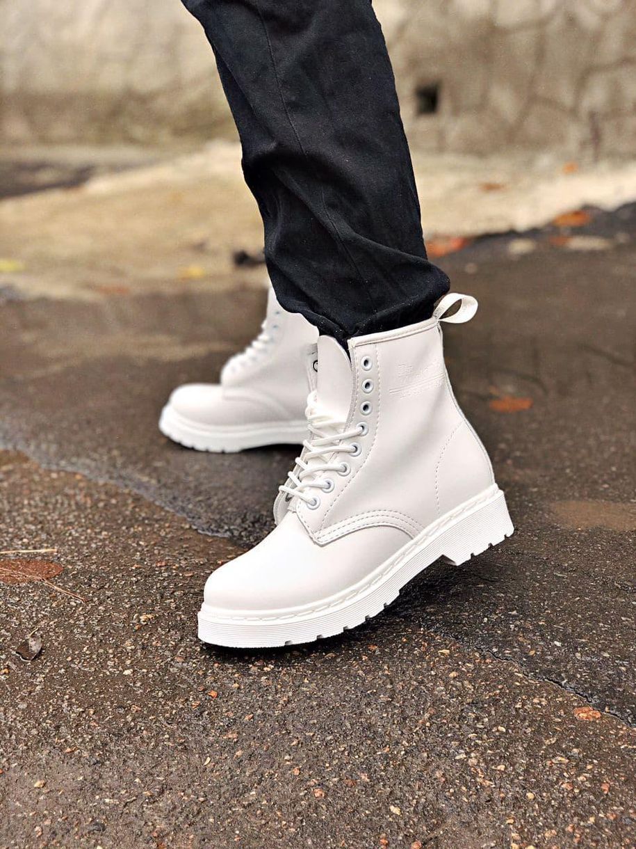 Черевики Dr. Martens White Logo 4252 фото