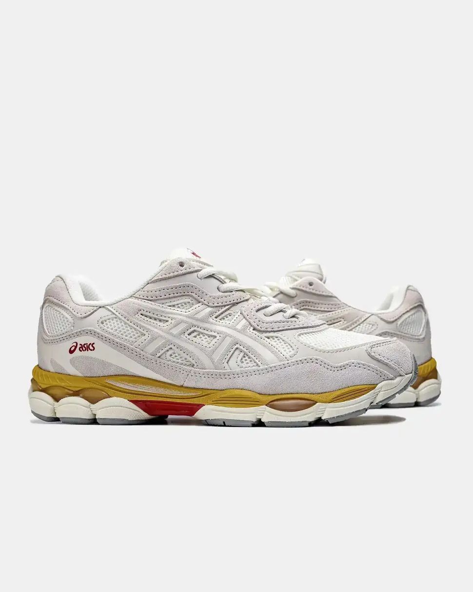 ASICS Gel-NYC White Cream Yellow Red