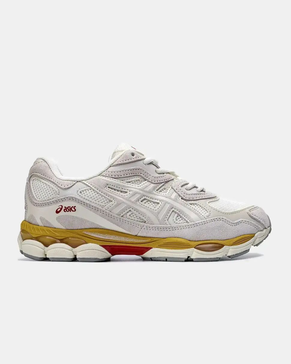ASICS Gel-NYC White Cream Yellow Red