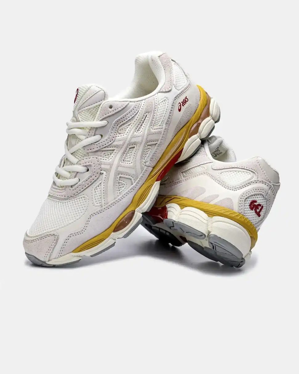 ASICS Gel-NYC White Cream Yellow Red