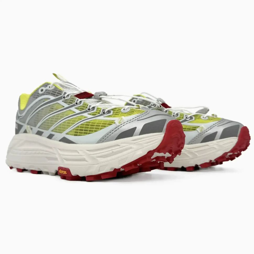 Hoka x Nicole McLaughlin Mafate Three2 White Lime Red