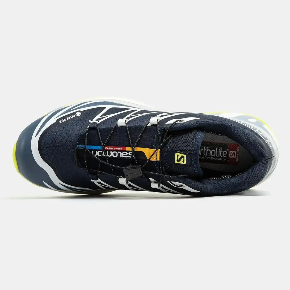 Salomon XT-6 Soft Ground Gore-Tex Navy White Yellow