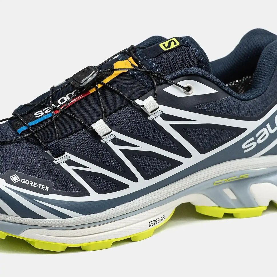 Salomon XT-6 Soft Ground Gore-Tex Navy White Yellow