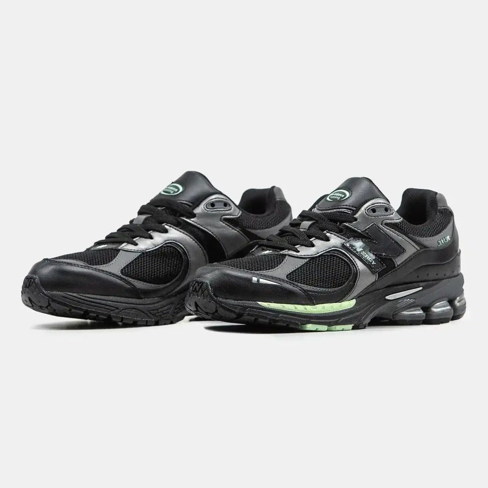New Balance 2002R Black Silver Mint