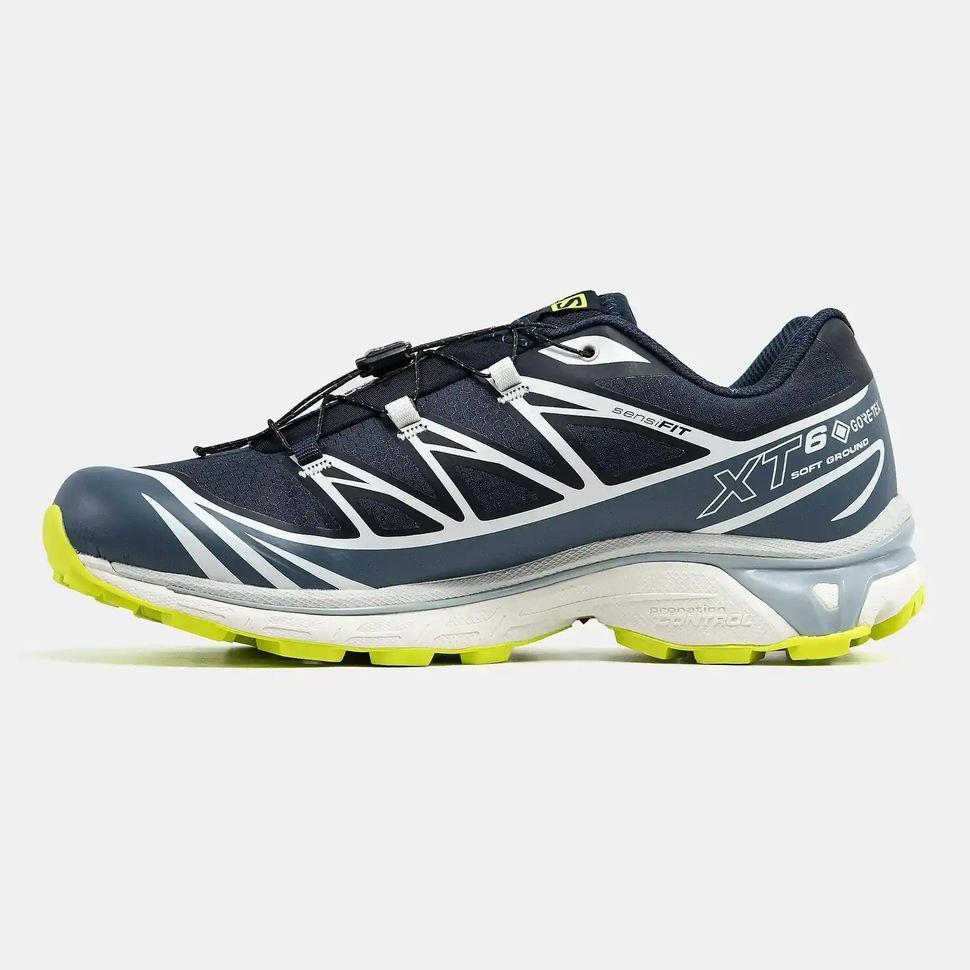 Salomon XT-6 Soft Ground Gore-Tex Navy White Yellow