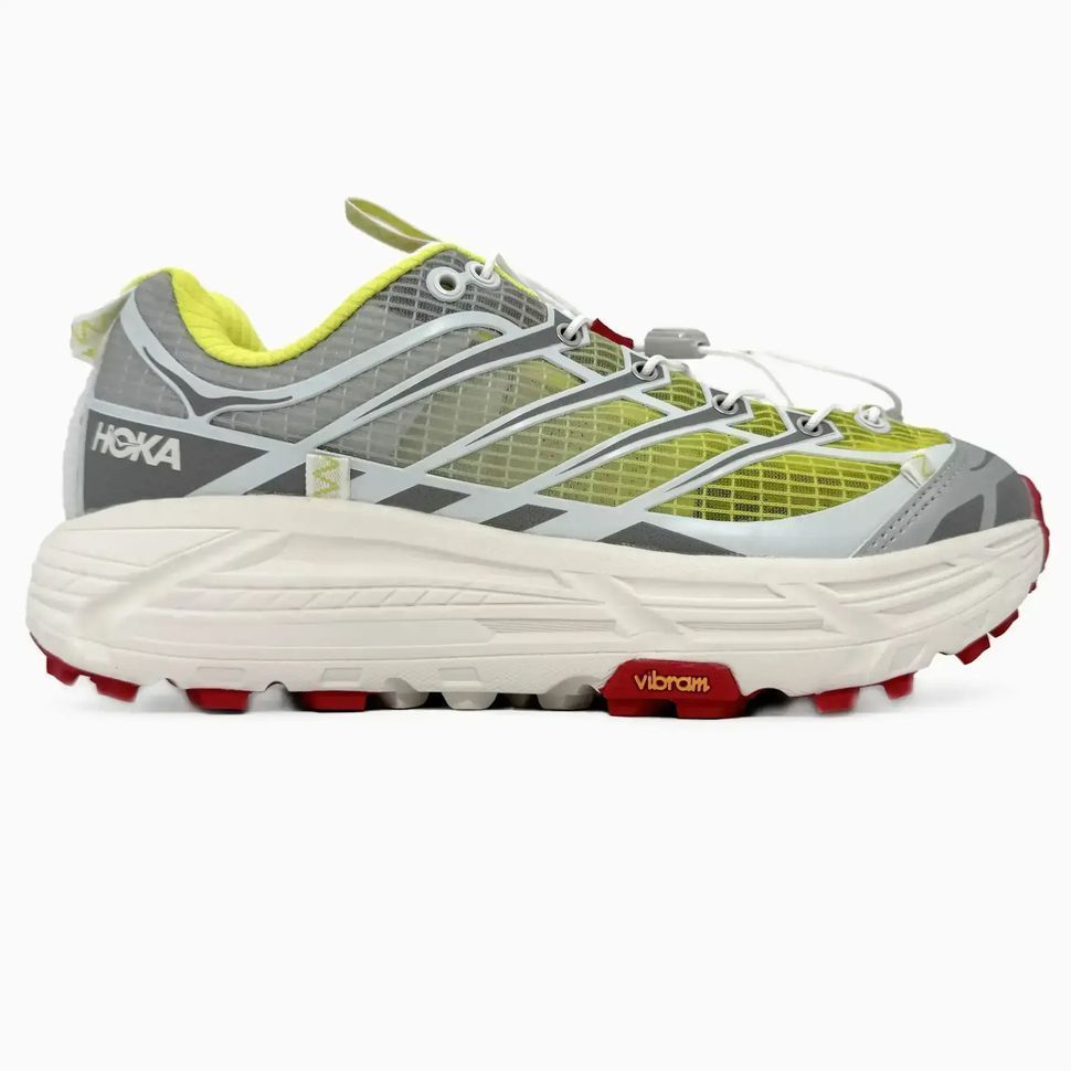 Hoka x Nicole McLaughlin Mafate Three2 White Lime Red