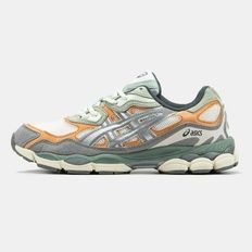 Asics Gel-NYC Grey Orange Green