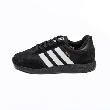 Зимние Кроссовки Adidas INIKI Black White v3 10068 фото