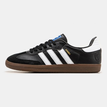 Кеды Adidas Samba Black White Brown 3267 фото