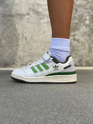 Кросівки Adidas New Forum White Green 2450 фото