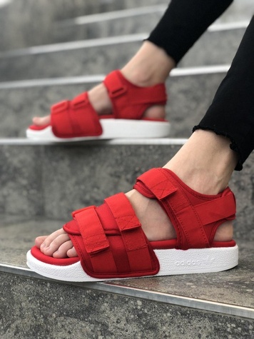 Сандалии Adidas Adilette Red White 3298 фото