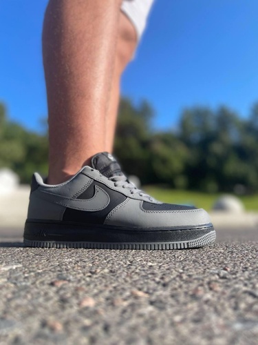 Кросівки Nike Air Force 1 Grey Black 6469 фото