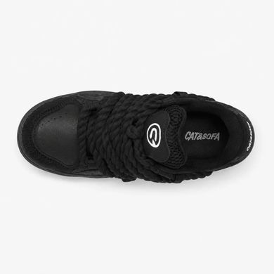 Cat&Sofa Black Rope Laces, 37